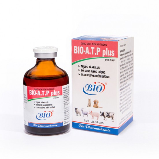Bio Atp Plus 50ml tăng lực, chống teo cơ trên heo, dê, chó, mèo