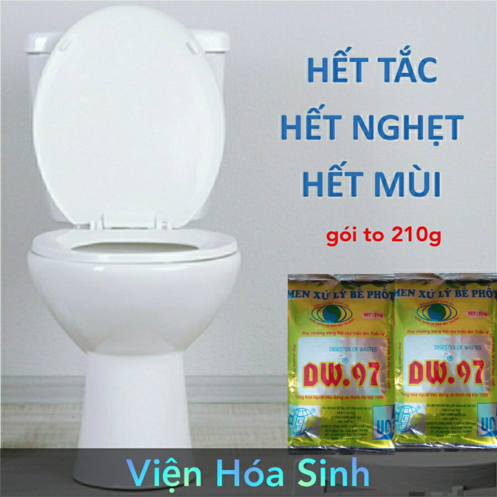 MEN VI SINH XỬ LÝ HẦM CẦU BỂ PHỐT DW.97 & Bột thông tắc Cống, đường ống, Bồn cầu BÁN CHẠY NHẤT