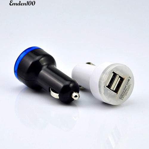 Tẩu sạc trên xe hơi 2 cổng USB 5V 2.1A/1A