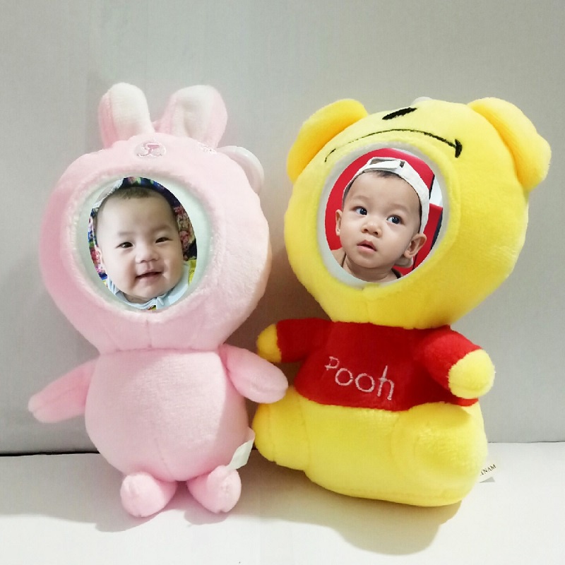 Móc Khóa Gấu Bông In Ảnh Theo Yêu Cầu