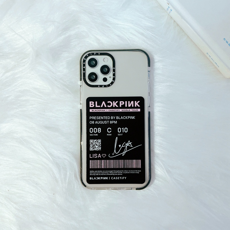 Ốp điện thoại silicon TPU hình vé hòa nhạc BLACKPINK cho iPhone 7 8 Plus X XS XR 11 12 13 Pro Max SE 2020 | BigBuy360 - bigbuy360.vn