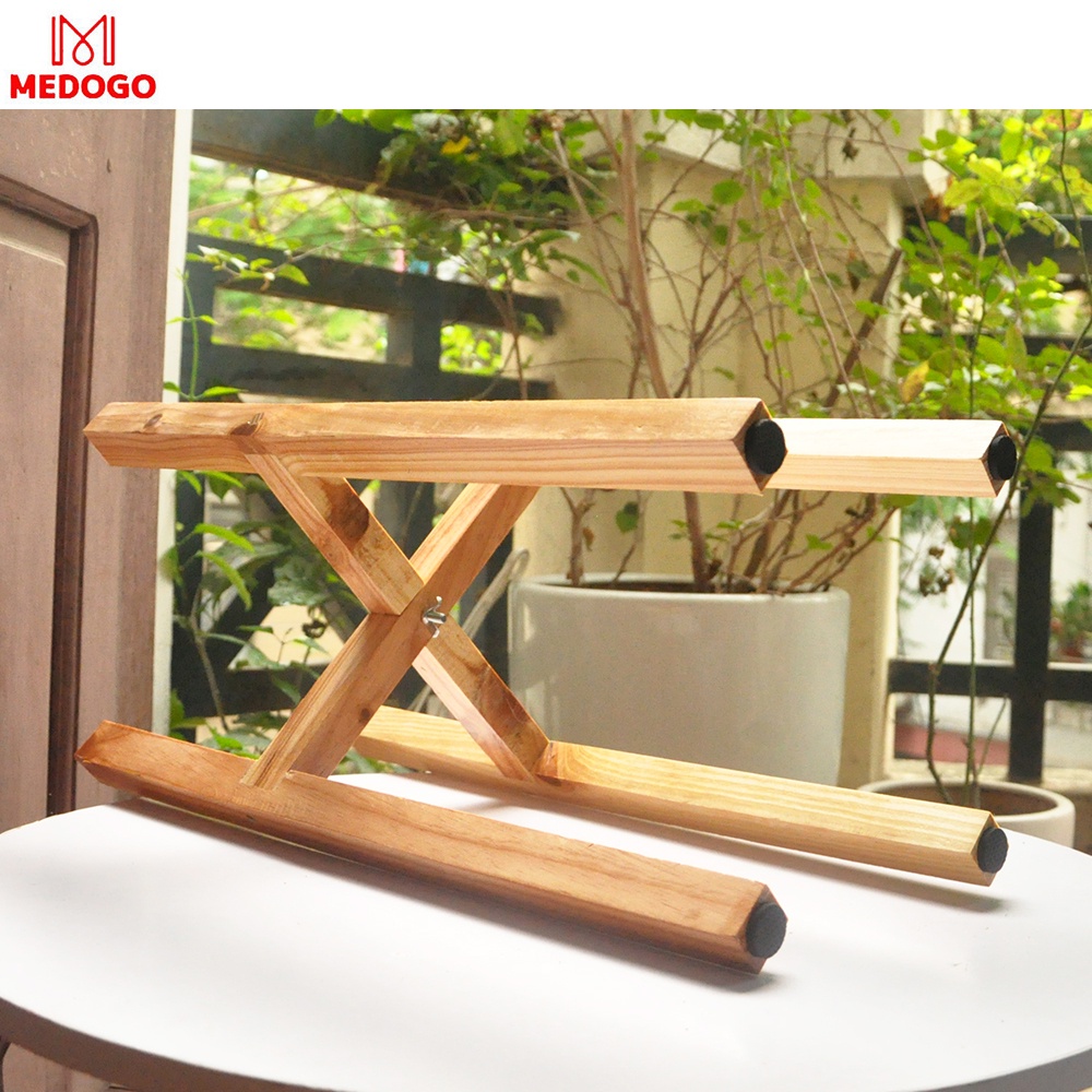Đôn gỗ vuông để cây cảnh trang trí trong nhà nhiều kích thước, giá gỗ đỡ chậu cây cảnh MEDOGO-05