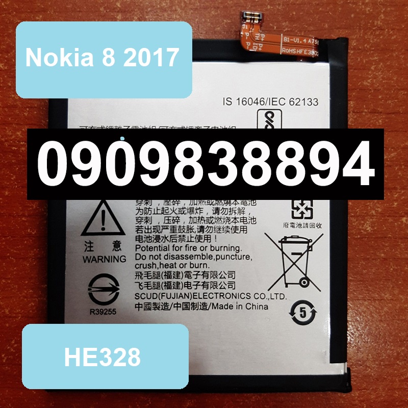 Pin Nokia 8 2017 HE328