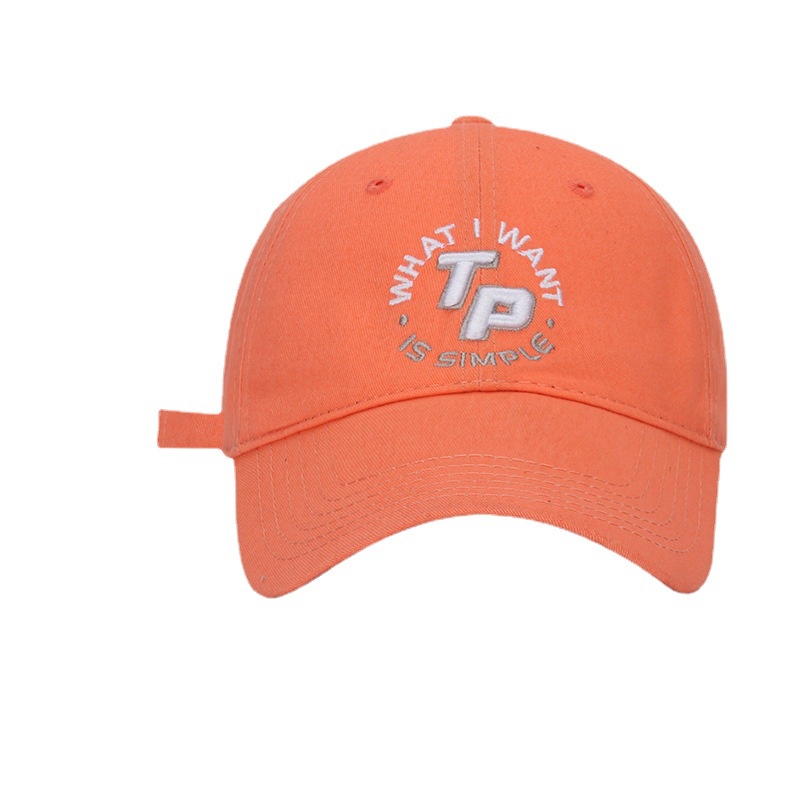 Mũ Lưỡi Trai Mềm Chống Nắng Màu Trơn Thêu Họa Tiết Phong Cách Hàn Quốc