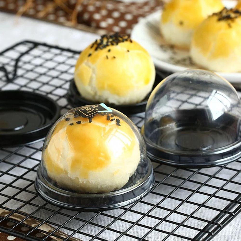 Hộp Đựng Bánh Trung Thu Hình Tròn Trong Suốt Tiện Dụng