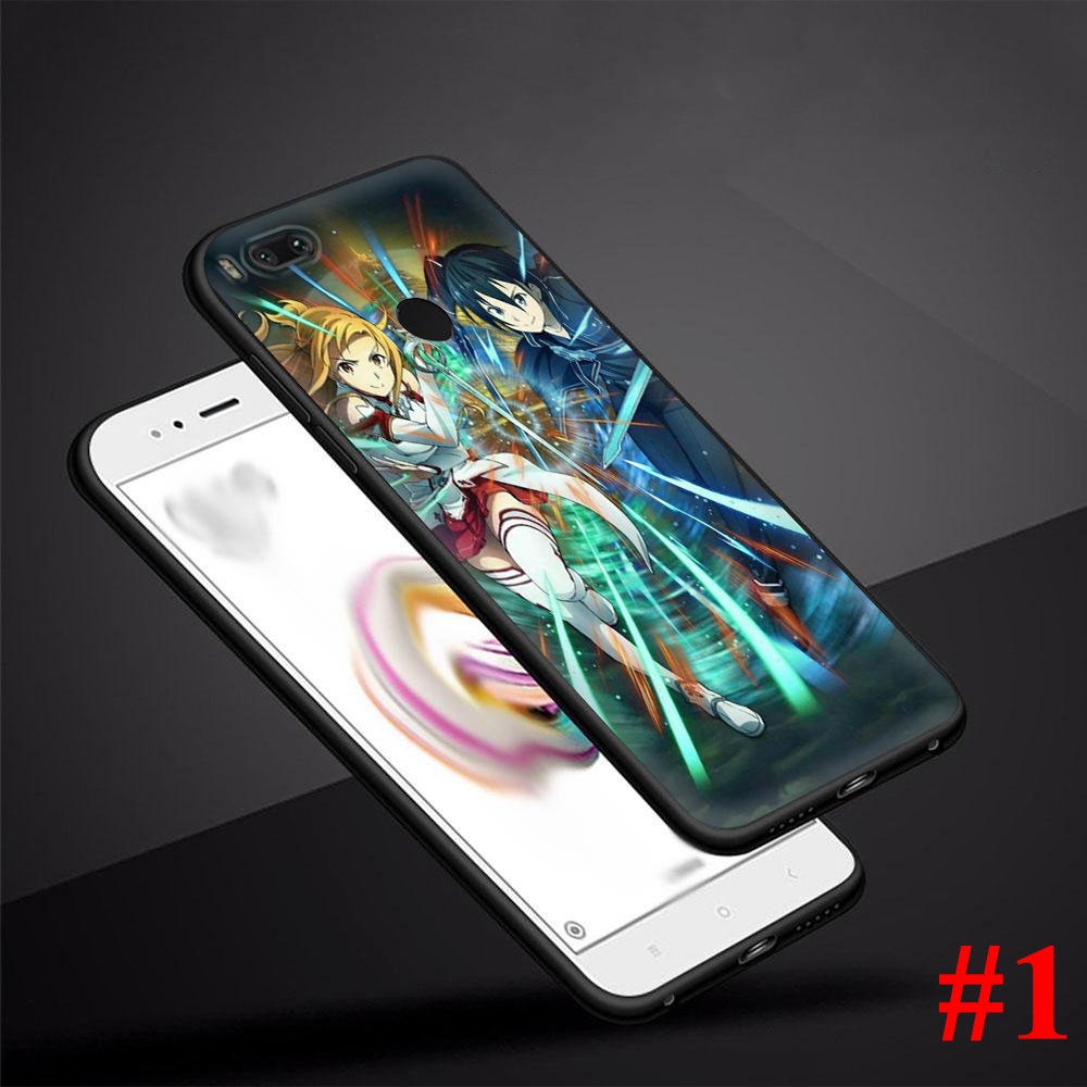 Ốp Điện Thoại Silicon Mềm Hình Sword Art Online Cho Xiaomi Mi 6 8 Lite 9 Pro Se F1 A1 A2 5x 6x 87a