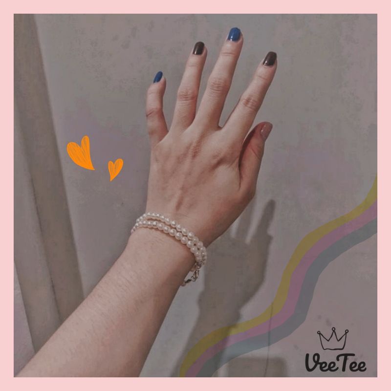 Vòng Tay Hạt Trai Kiểu Dáng Đơn Giản Màu Trắng Ngà - Mandy Bracelet - Made By VeeTee