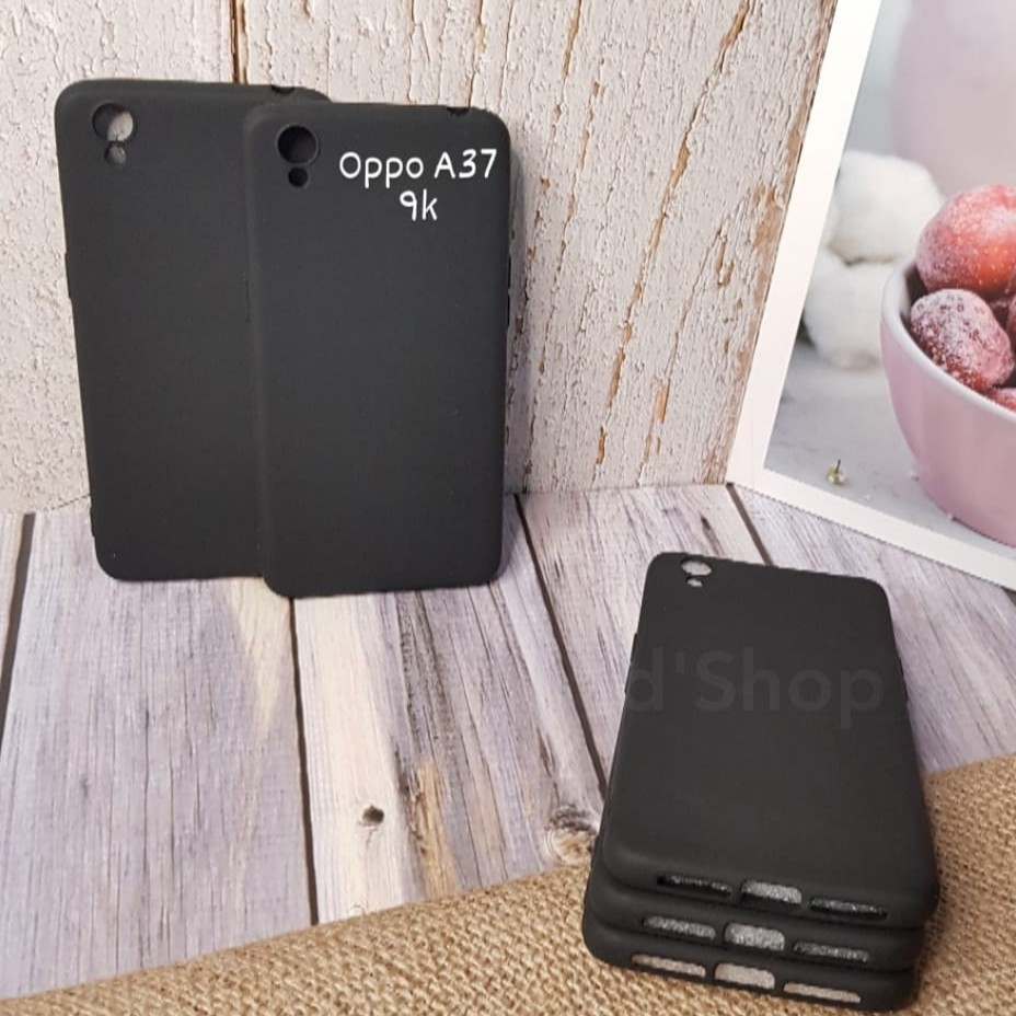 Ốp Điện Thoại Mềm Màu Trơn Cho Oppo A37 Đen