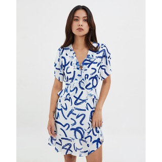 TheBlueTshirt - Đầm Dáng Suông Nữ - GiGi Dress - Blue Print
