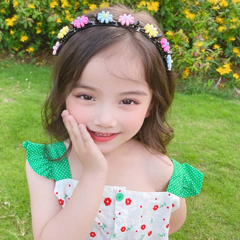 Băng Đô Cài Tóc Cố Định Tóc Mái Hình Bông Hoa Màu Kẹo Phong Cách Hàn Quốc Đơn Giản Dễ Thương Cho Bé Gái