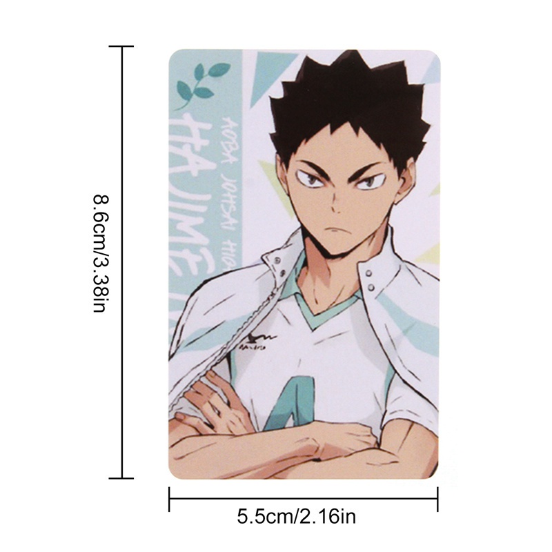 Thẻ học sinh in họa tiết nhân vật anime haikyu!