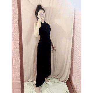 Jumpsuit ống suông cổ yếm(kèm ảnh thật shop mang )
