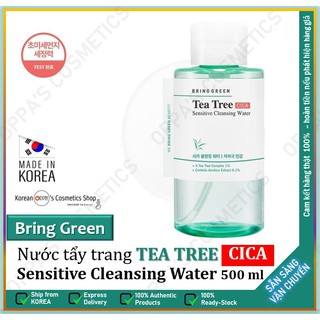 Nước tẩy trang Bring Green Tea Tree Cica Sensitive Cleansing Water 500 ml