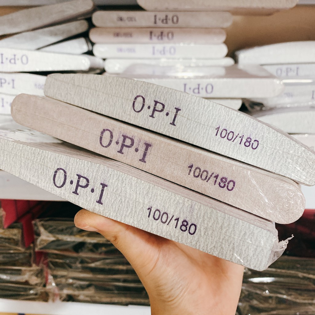 Dũa móng OPI - loại dày đủ 3 hình chuyên dụng cho dân làm móng