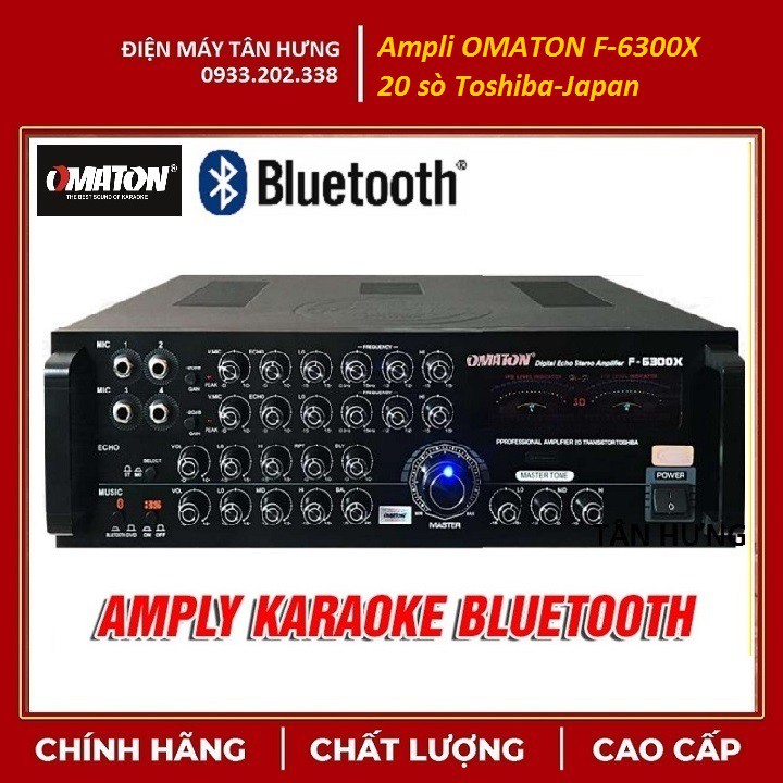 [TPHCM] Amply Bluetooth Cao cấp 20 SÒ OMATON F-6300X