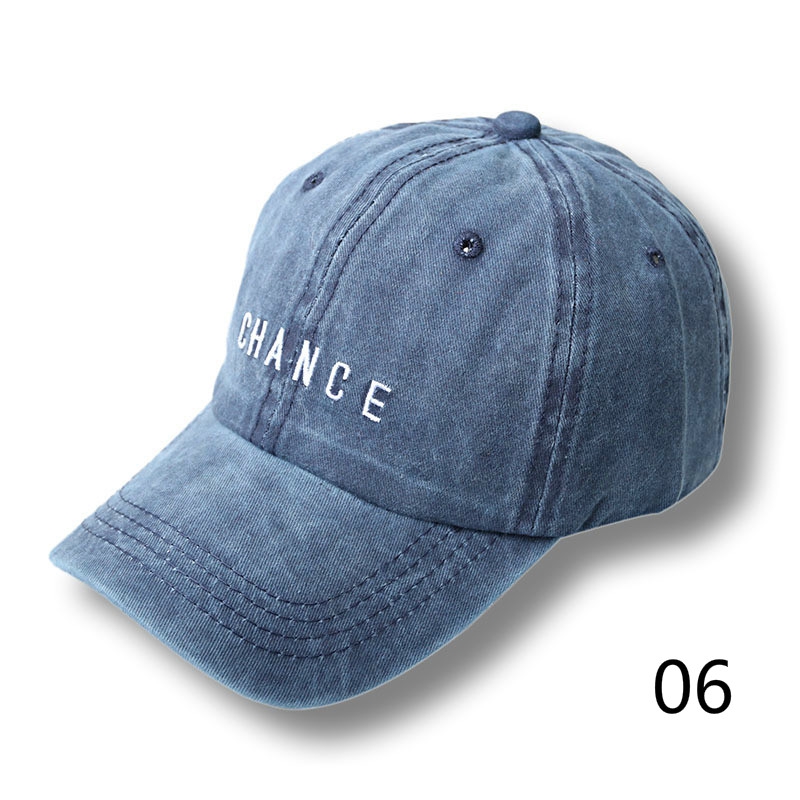 Mũ Lưỡi Trai LINJW Cotton Sờn Thêu Chữ Cái Phong Cách Thể Thao Thời Trang Xuân Hè