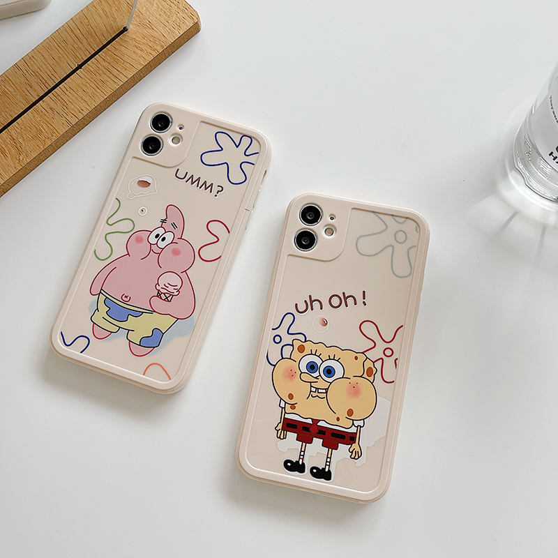 Ốp điện thoại silicon tpu in hoạt hình dễ thương cho iPhone 11 Pro Max X Xr Xs Max 7 8 Plus Se 2020 12 pro max 12 mini | BigBuy360 - bigbuy360.vn