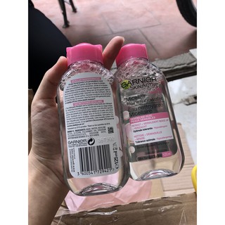 Tẩy trang Garnier hồng 125ml pháp