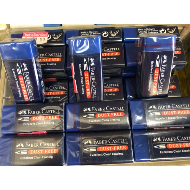 FABER CASTELL Eraser Blue Cleans triệt để.