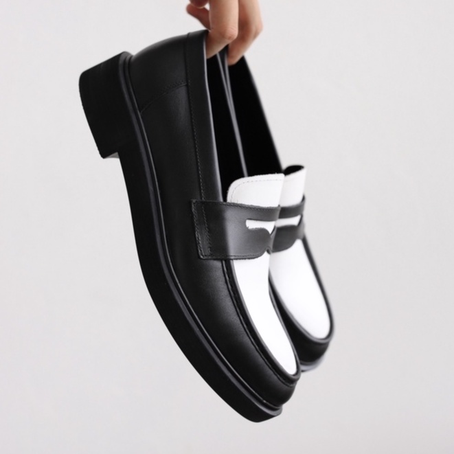 Giày Penny Loafer Black off White kiểu dáng thời trang
