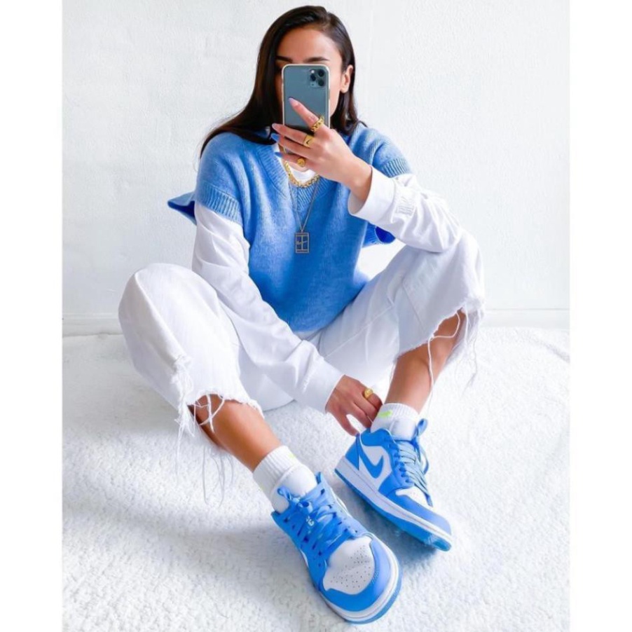 Giày thể thao Jd phối Xanh Dương Trắng thấp cổ Hàng Đẹp | BigBuy360 - bigbuy360.vn