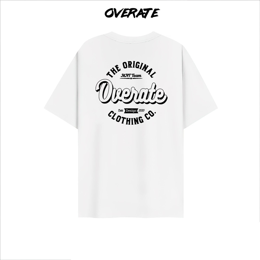 Áo Thun Tay Lỡ - Overate Form Rộng Unisex Vintage Màu Trắng OVT09 ( Chất Vải Siêu Đẹp ) | BigBuy360 - bigbuy360.vn