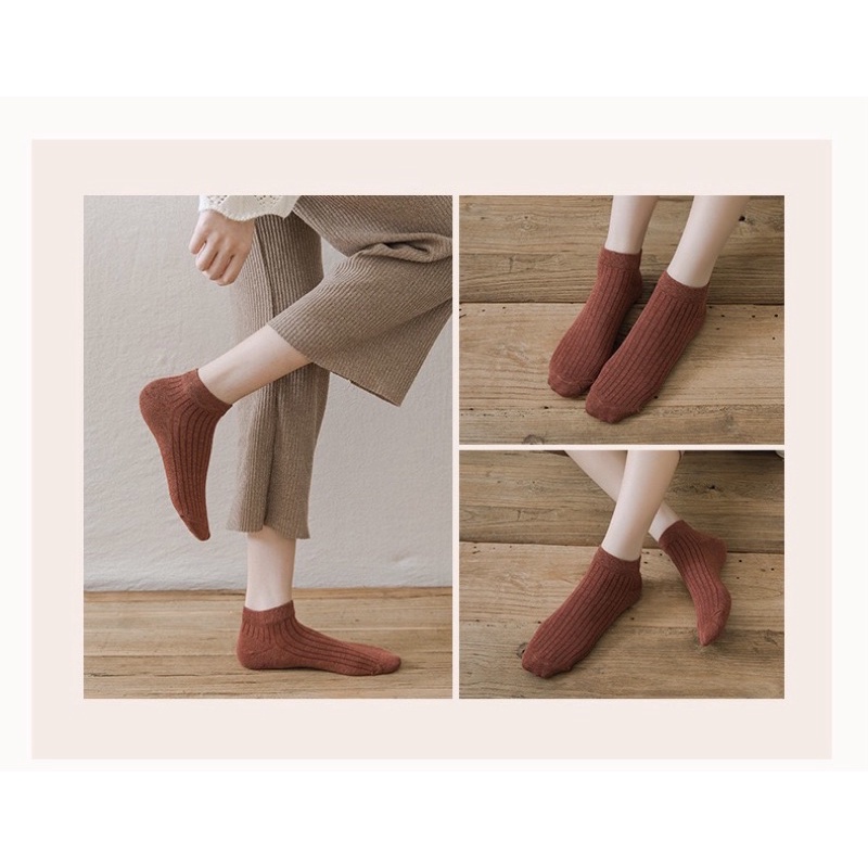 Tất nữ cổ ngắn vintage