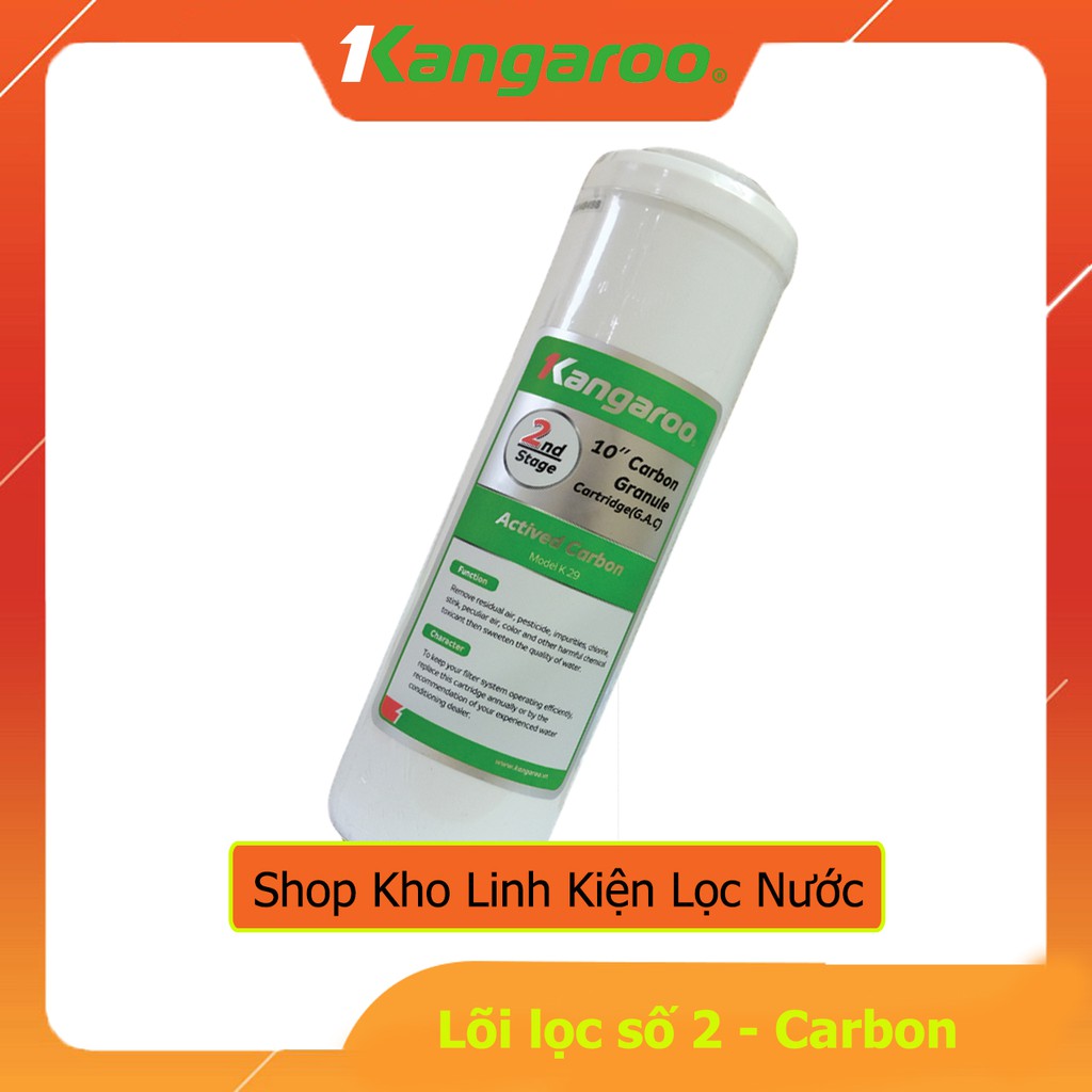 Bộ 3 Lõi Lọc Nước Thô KANGAROO 123 Chính Hãng