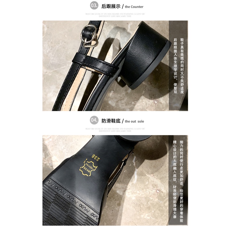 Giày Cao Gót Mũi Nhọn Gót Dày Hở Ngón Phối Ren Và Khóa Cài Sau Lưng Thời Trang Xuân Hè Dành Cho Bạn Nữ