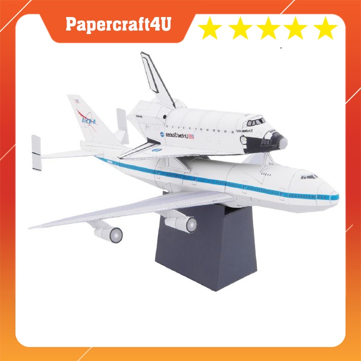 Mô hình giấy Tàu Vũ trụ không gian Shuttle Carrier Aircraft