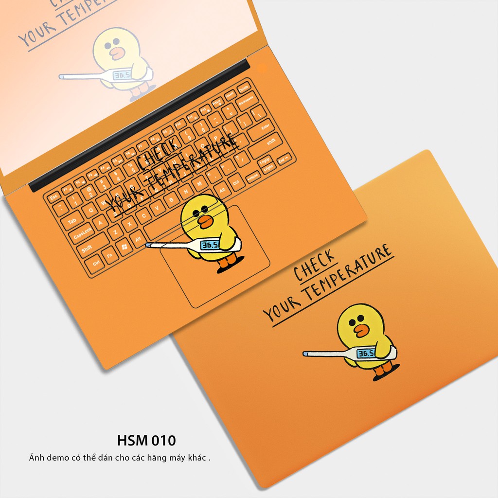 Miếng dán skin Laptop cực cute - Áp dụng cho hầu hết các dòng laptop (KH nhắn rõ model máy để được cắt chính xác)