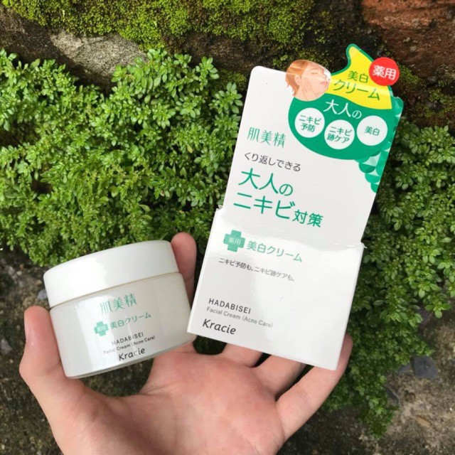 Kem Dưỡng Ngừa Mụn và Sáng Da  Kracie Hadabisei Acne - Hủ 50g