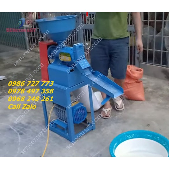 Máy xay xát lúa gạo mini gia đình loại giá rẻ hàng chất lượng