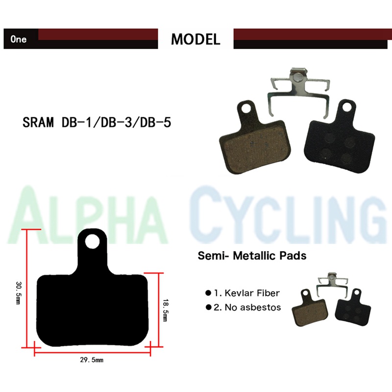 Set 4 Cặp Má Phanh Cho Xe Đạp AVID DB Elixir, SRAM LEVEL TL & T, Red Force ETap AXS