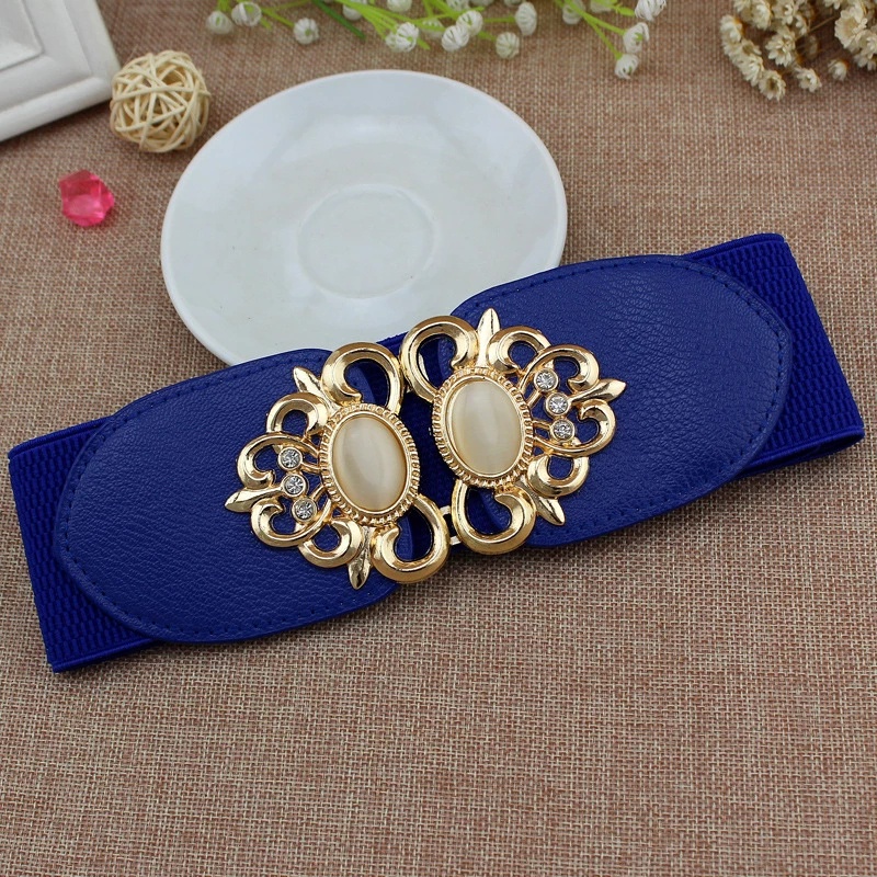 Thắt Lưng Đính Đá Opal Co Giãn Thời Trang Dành Cho Nữ
