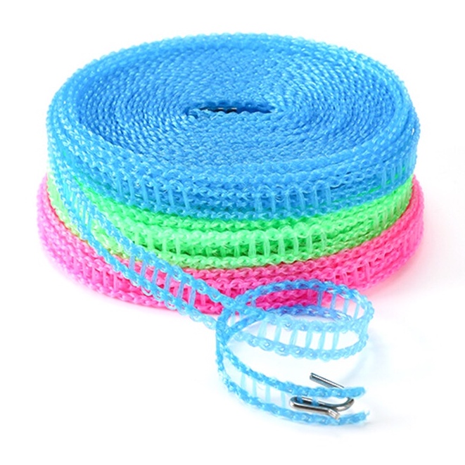 Cuộn Dây Phơi Quần Áo Thông Minh Dài 5M - Lưới Bện Siêu Chắc - Dây Phơi Đồ Thông Minh