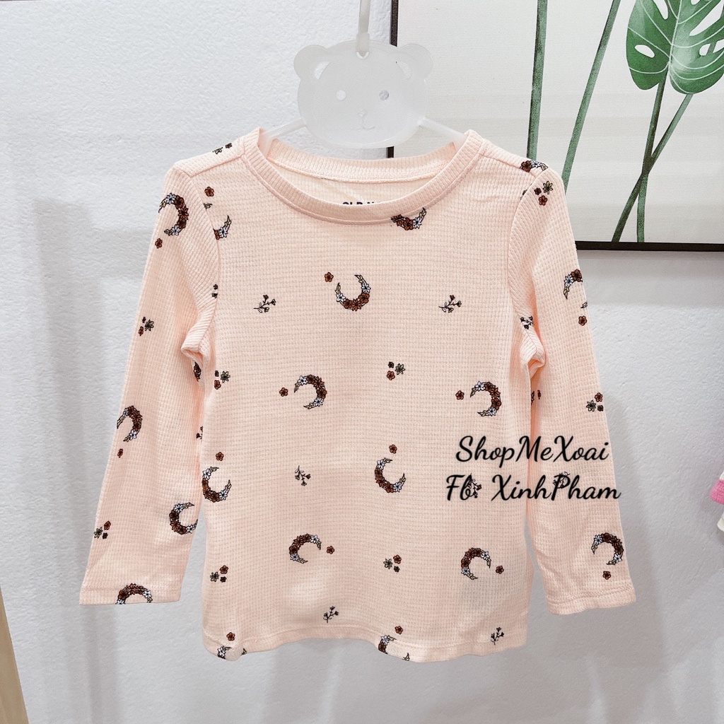 Áo thun dài tay Hiệu Oldnavy vải cotton cho bé xuất dư xin màu cực tây
