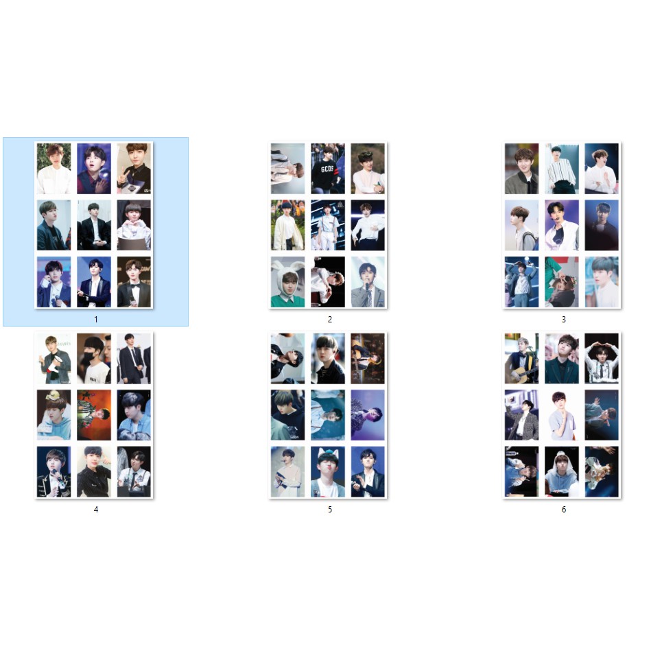 LOMO CARD 54 ảnh thành viên WANNA ONE - KIM JAE HWAN p1