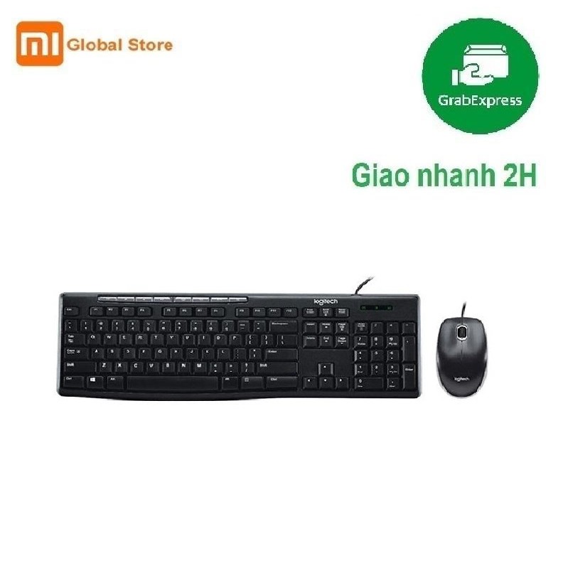 Combo Bàn Phím & Chuột Có Dây Logitech MK200 - Hàng chính hãng