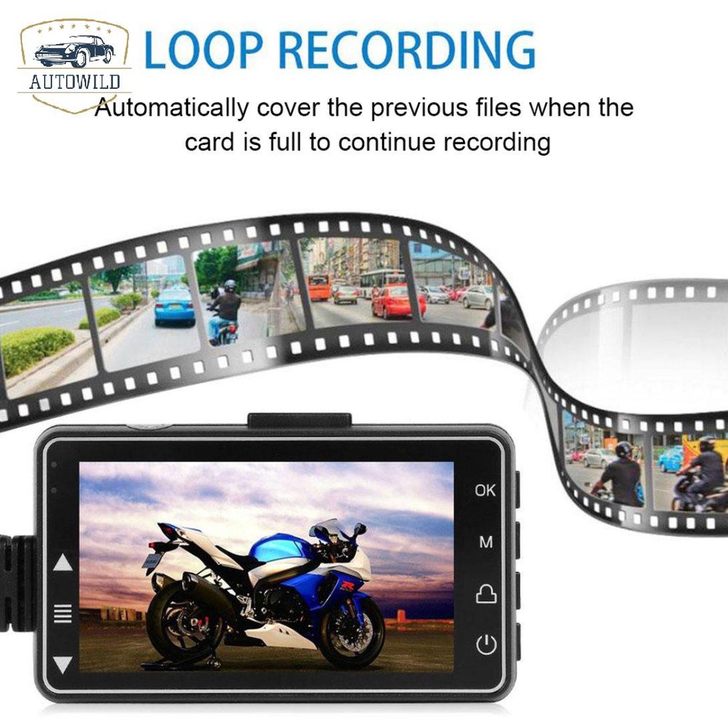 Máy Quay Hành Trình Phía Trước + Sau Cho Xe Mô Tô Se300 | BigBuy360 - bigbuy360.vn