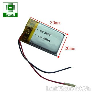 Pin Li-Po lithium 602030 502030 .. dung lượng 50 - 3000mah 200MAH  300MAH 3.7V 2000mAh pin lipo các loại