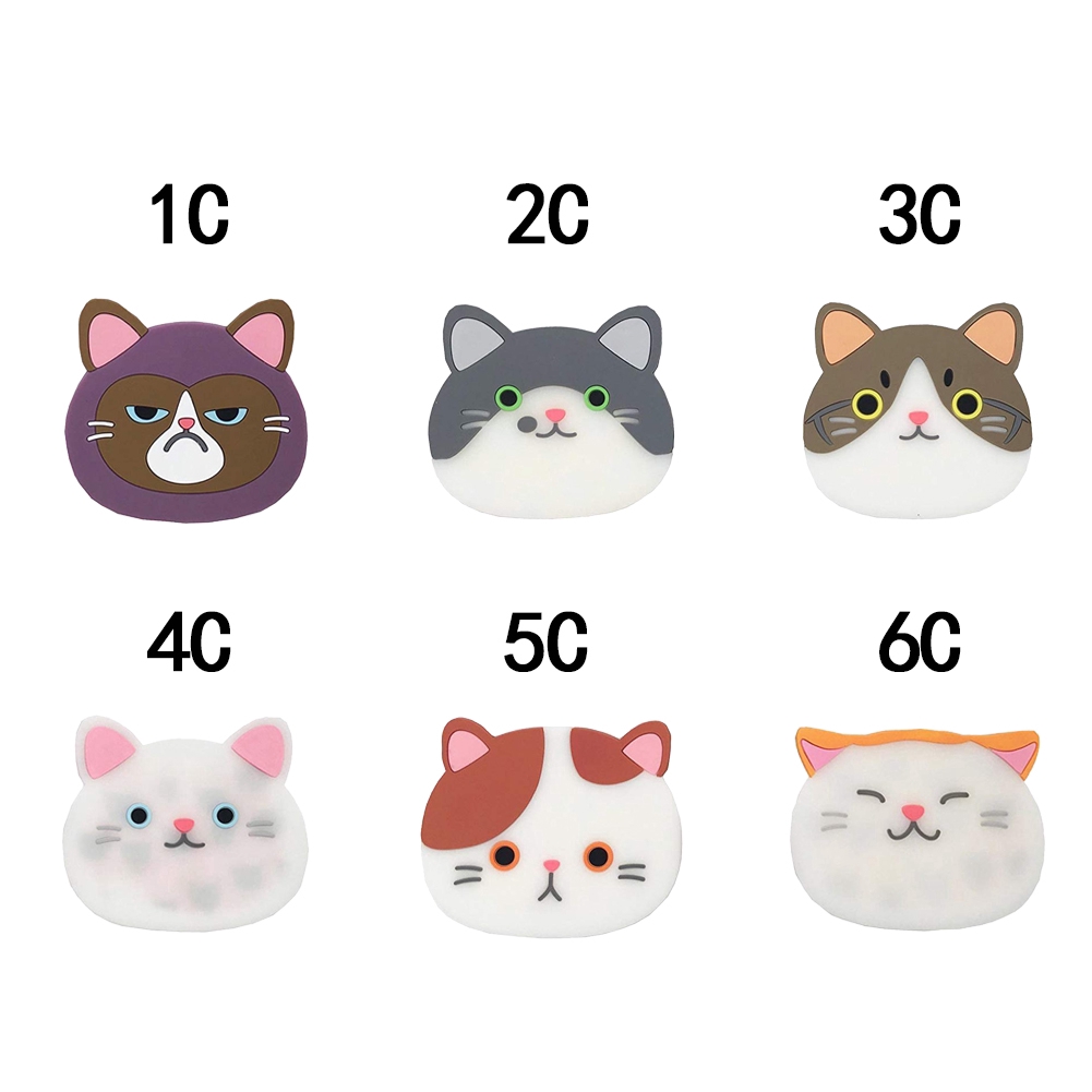 Miếng lót ly silicone hình mèo đáng yêu