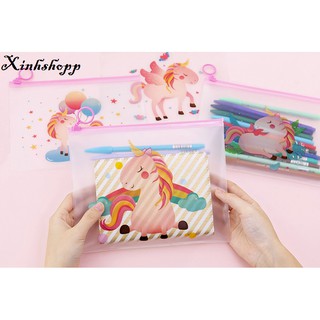 Ví Zip Unicorn Hồng