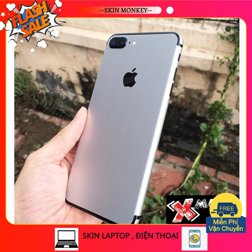 Skin Màu ĐT táo 7plus Xám nhạt-[bán chạy]