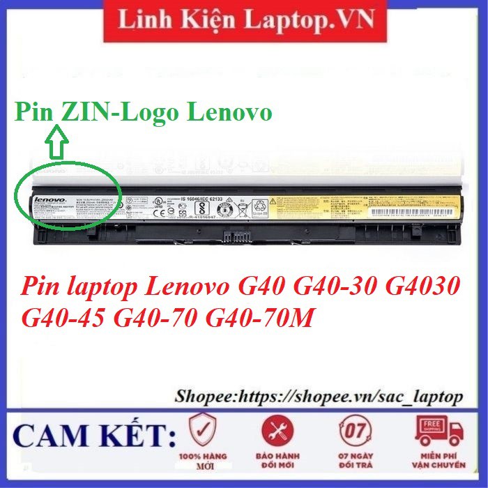 ⚡Pin laptop Lenovo G40 G40-30 G4030 G40-45 G40-70 G40-70M