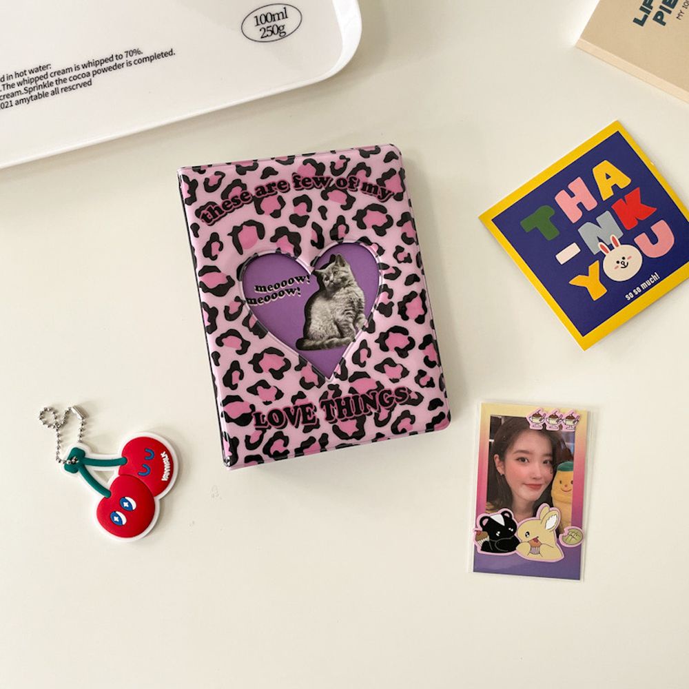 Album đựng thẻ ảnh họa tiết da báo dễ thương ELEGANT81