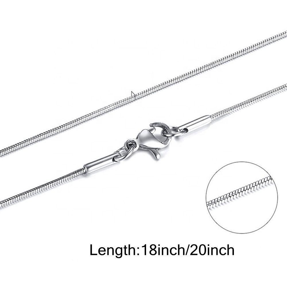 ORIENTLII Dây Chuyền Thép Không Gỉ Dạng Xích Kích Thước Inch Dành Cho Nam Và Nữ