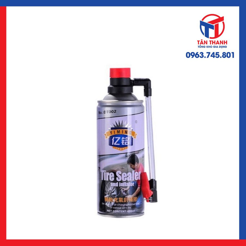 Xịt bơm vá thần thánh. Bơm kèm vá khẩn cấp cho ô tô