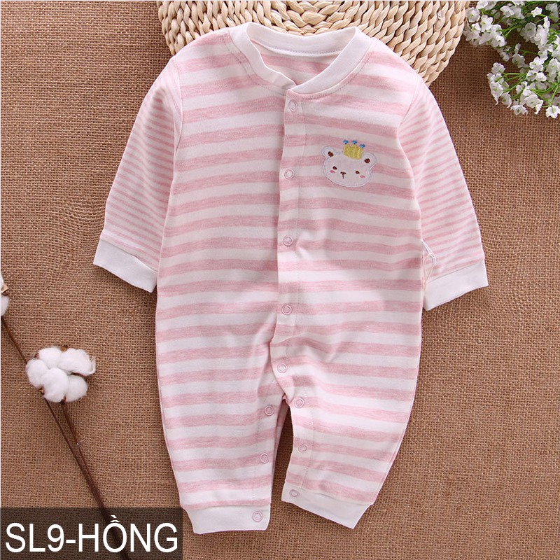 Body cotton dài tay Áo liền quần cho bé trai bé gái Hàng Quảng châu xuất Nhật SL09