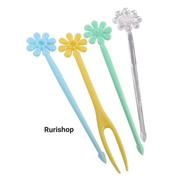 Nĩa ăn trái cây Nhật Bản - hộp 20 nĩa ăn, dĩa ăn hoa quả, mứt